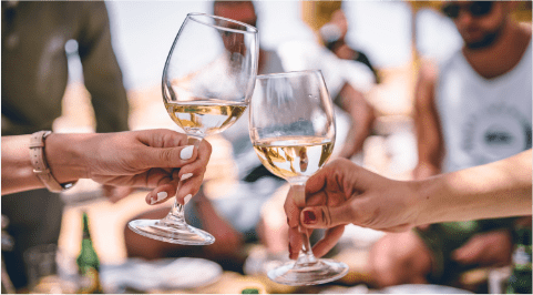 Wine glasses lifestyle